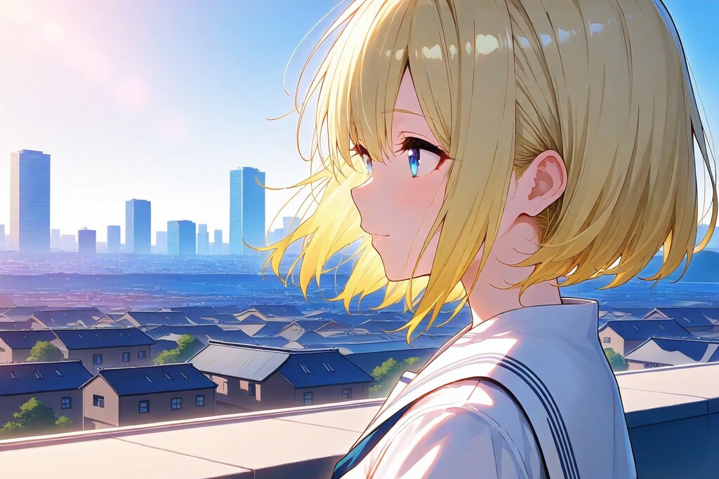 金髪さんの横顔2