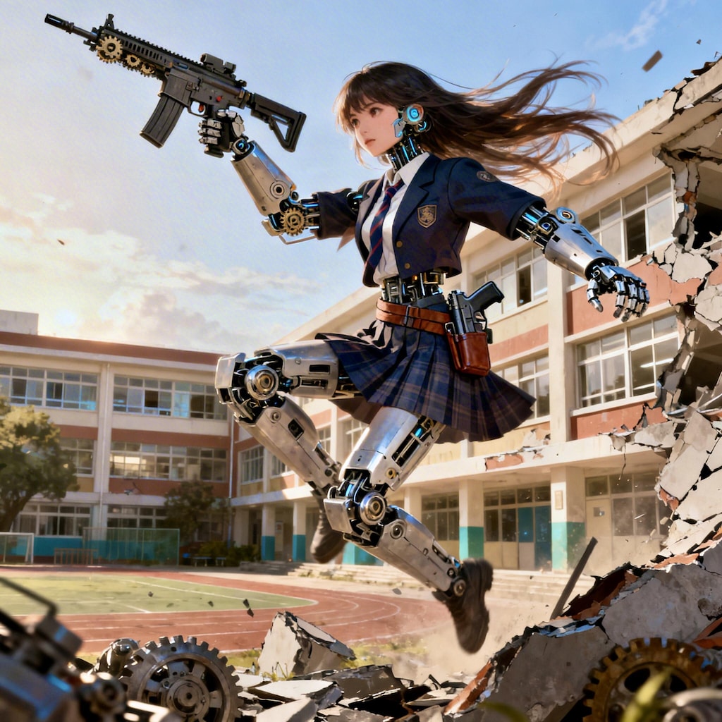 学園のメカ守護天使