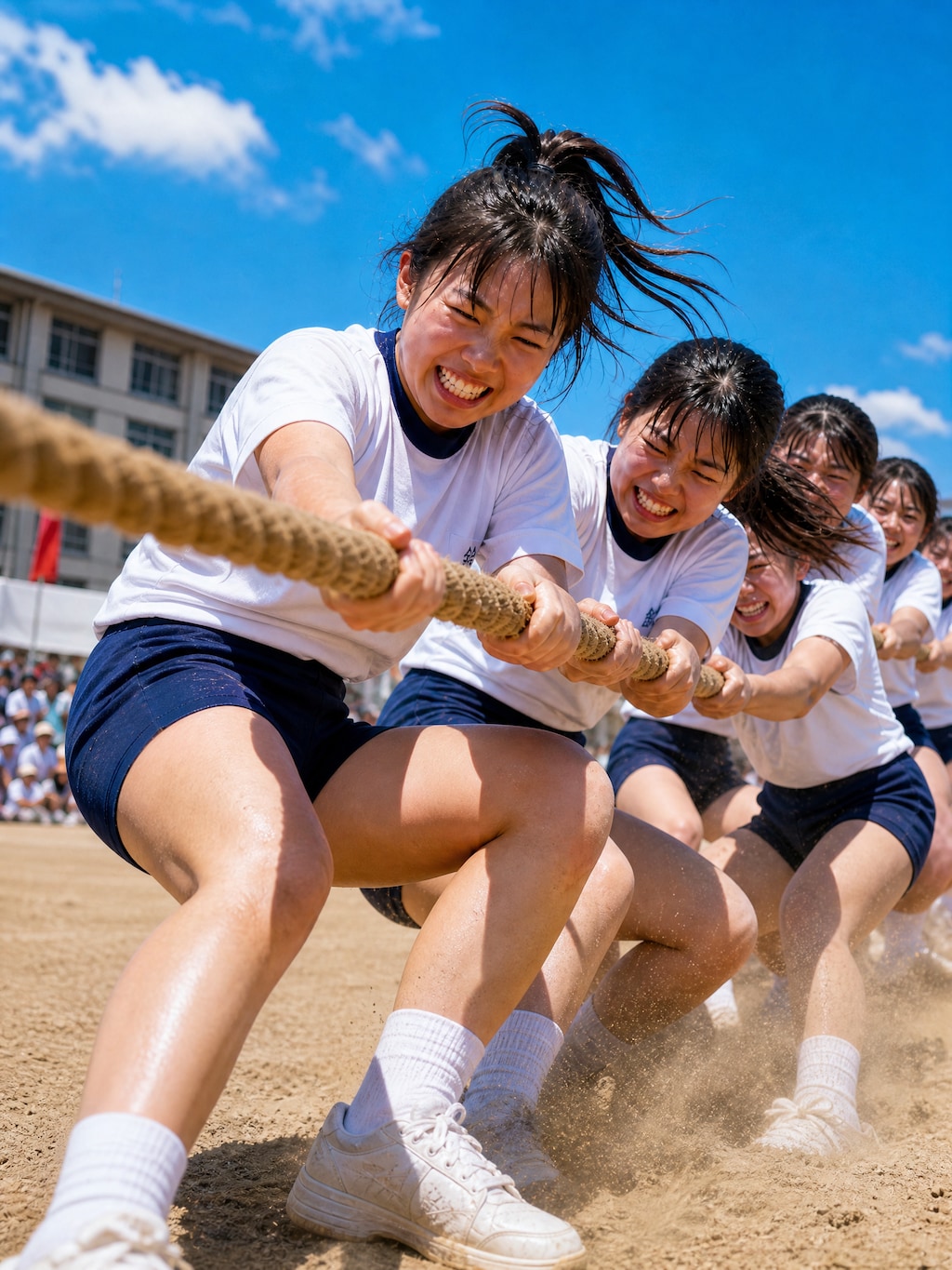 運動会（二人三脚、親子競技、玉入れ、綱引き、リレー）