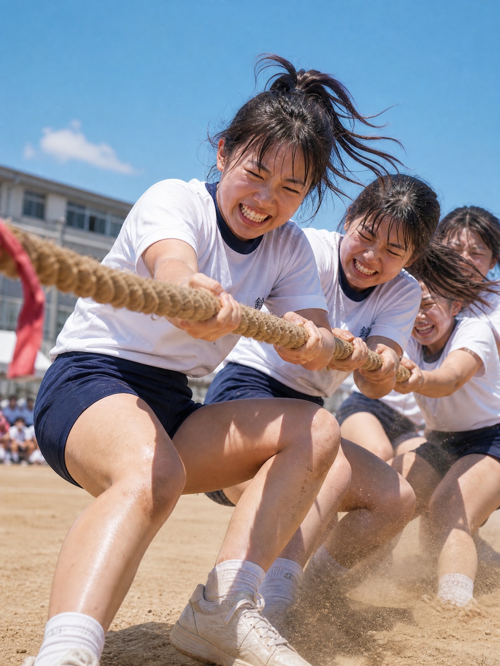 運動会（二人三脚、親子競技、玉入れ、綱引き、リレー）