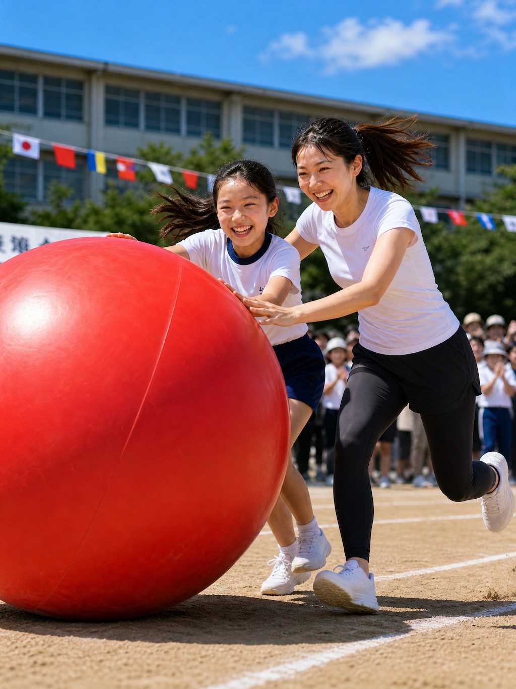 運動会（二人三脚、親子競技、玉入れ、綱引き、リレー）