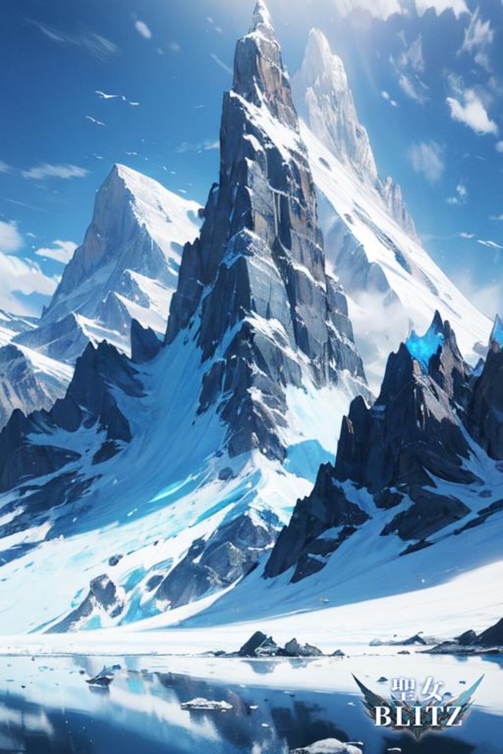 神気に満ちた雪山