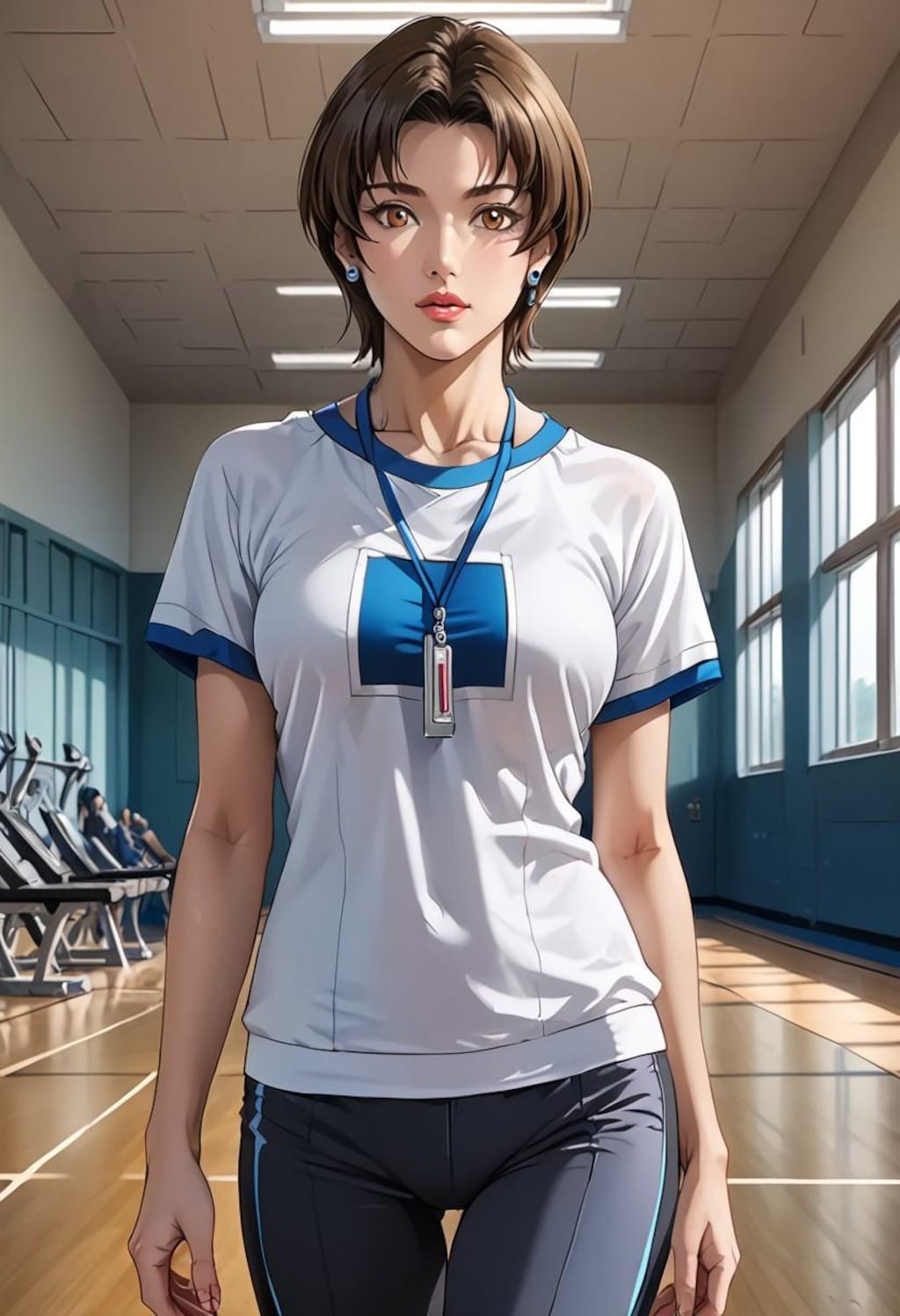 女子にも人気の人妻体育教師