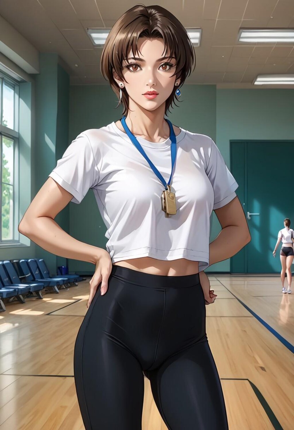 女子にも人気の人妻体育教師