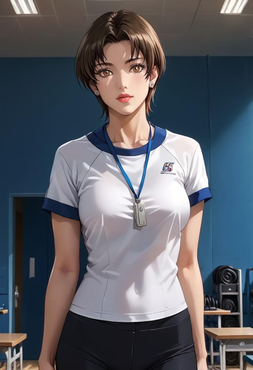 女子にも人気の人妻体育教師