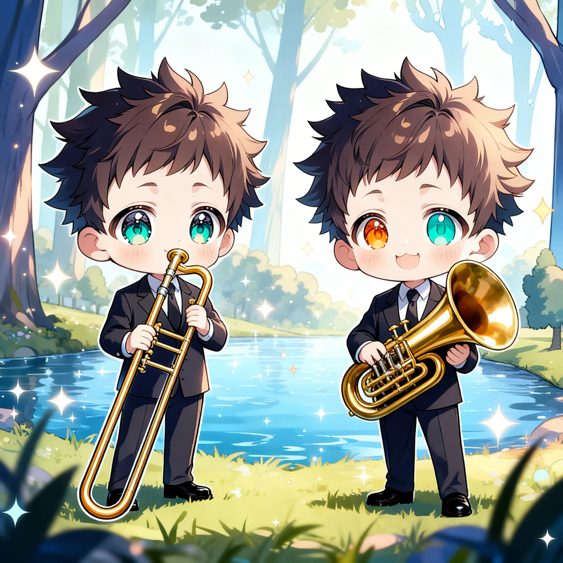 金管楽器を演奏する | の人気AIイラスト・グラビア