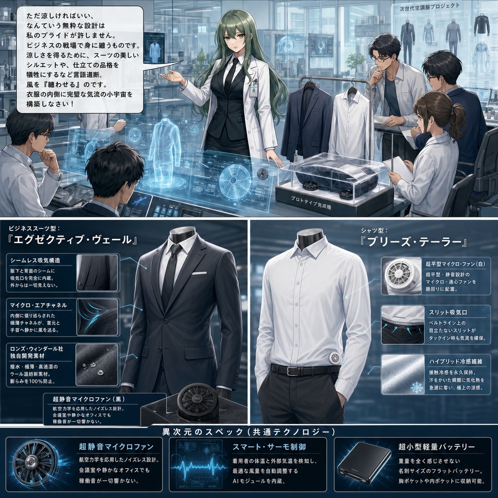 新たな空調服の開発