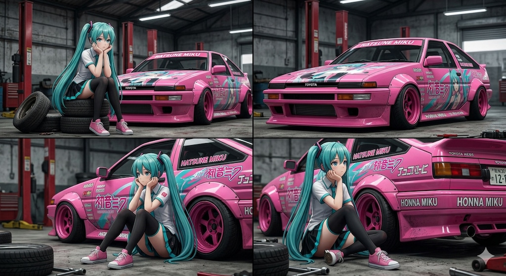 初音ミクとAE86