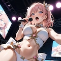 パンチラライブ（ピンク髪 6枚目