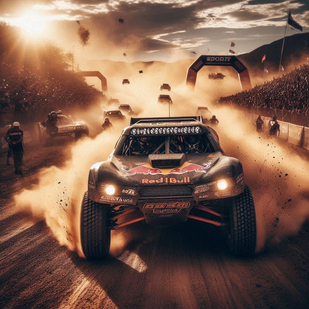 バハ1000を疾走するレースカー