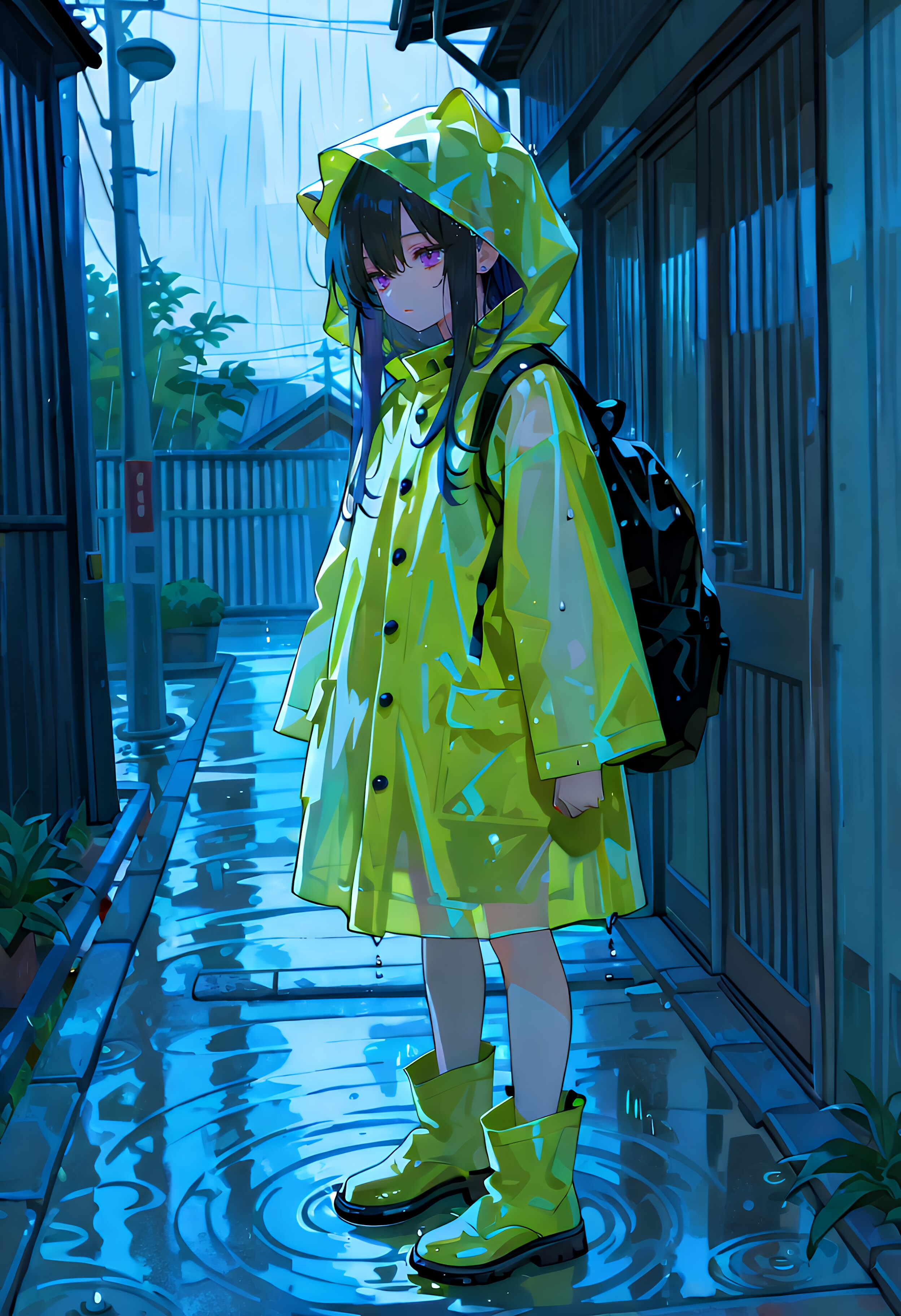 今日は雨