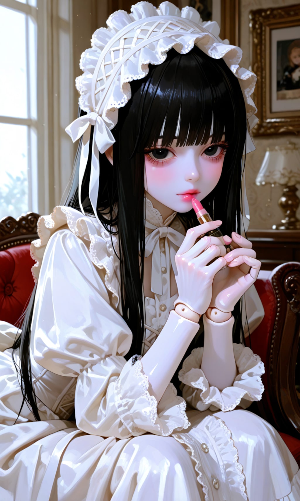 次はお化粧を楽しんでもらって…