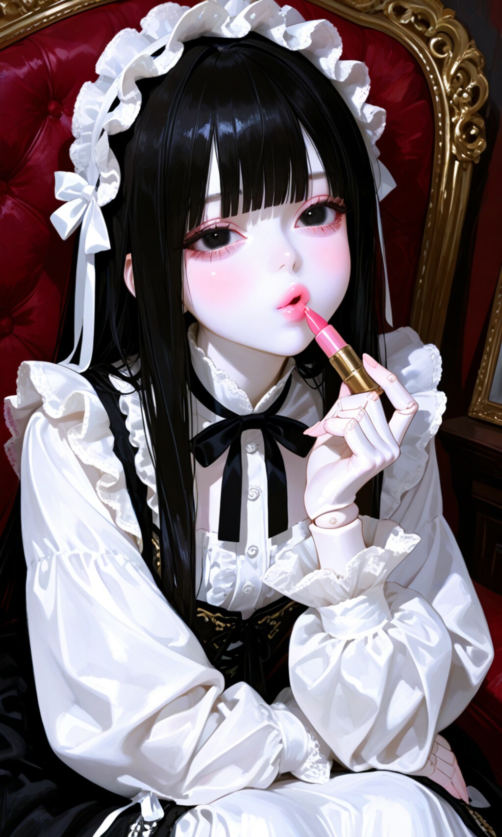 次はお化粧を楽しんでもらって…