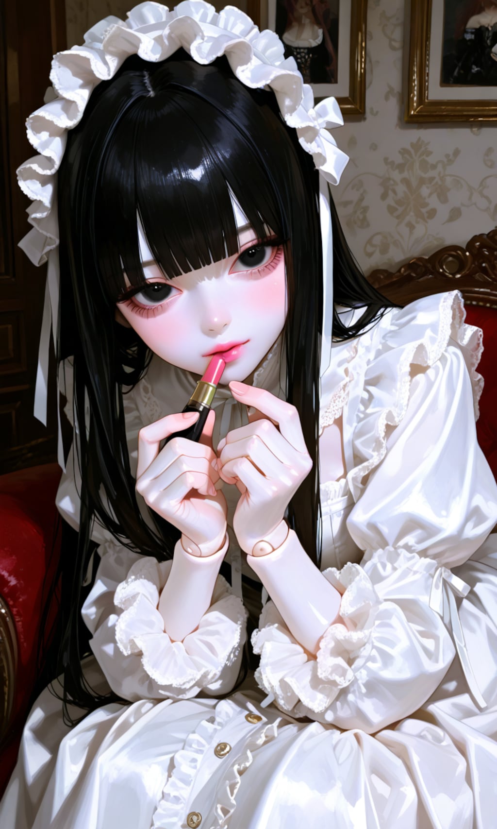 次はお化粧を楽しんでもらって…