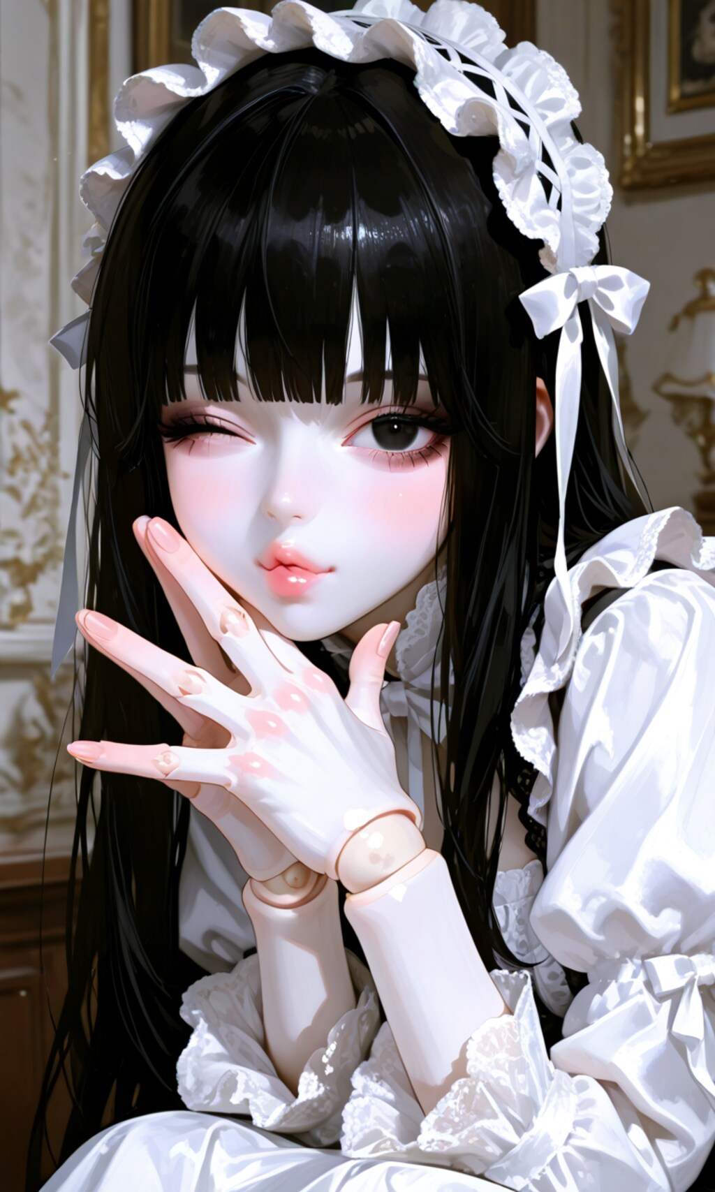 次はお化粧を楽しんでもらって…