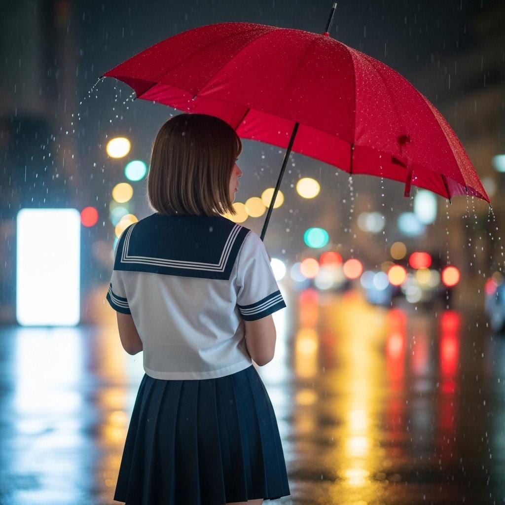 夜も雨