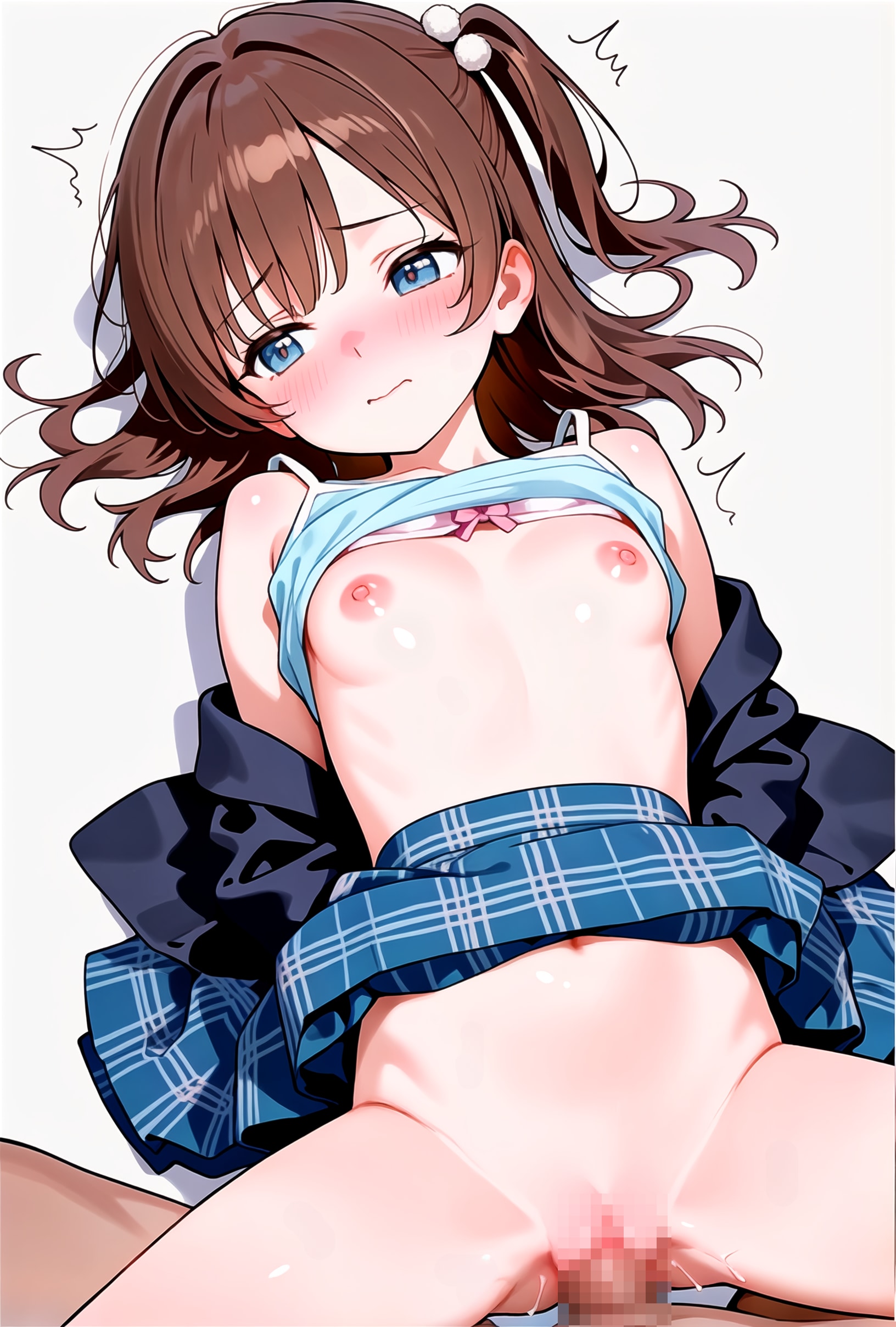 ミニスカートはめくるだけ