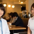 「短いのってそんなに恥ずかしい？正直、私、見たことないから想像つかないんだよね。ねぇ、見せてよ。ね、ね？」 3枚目