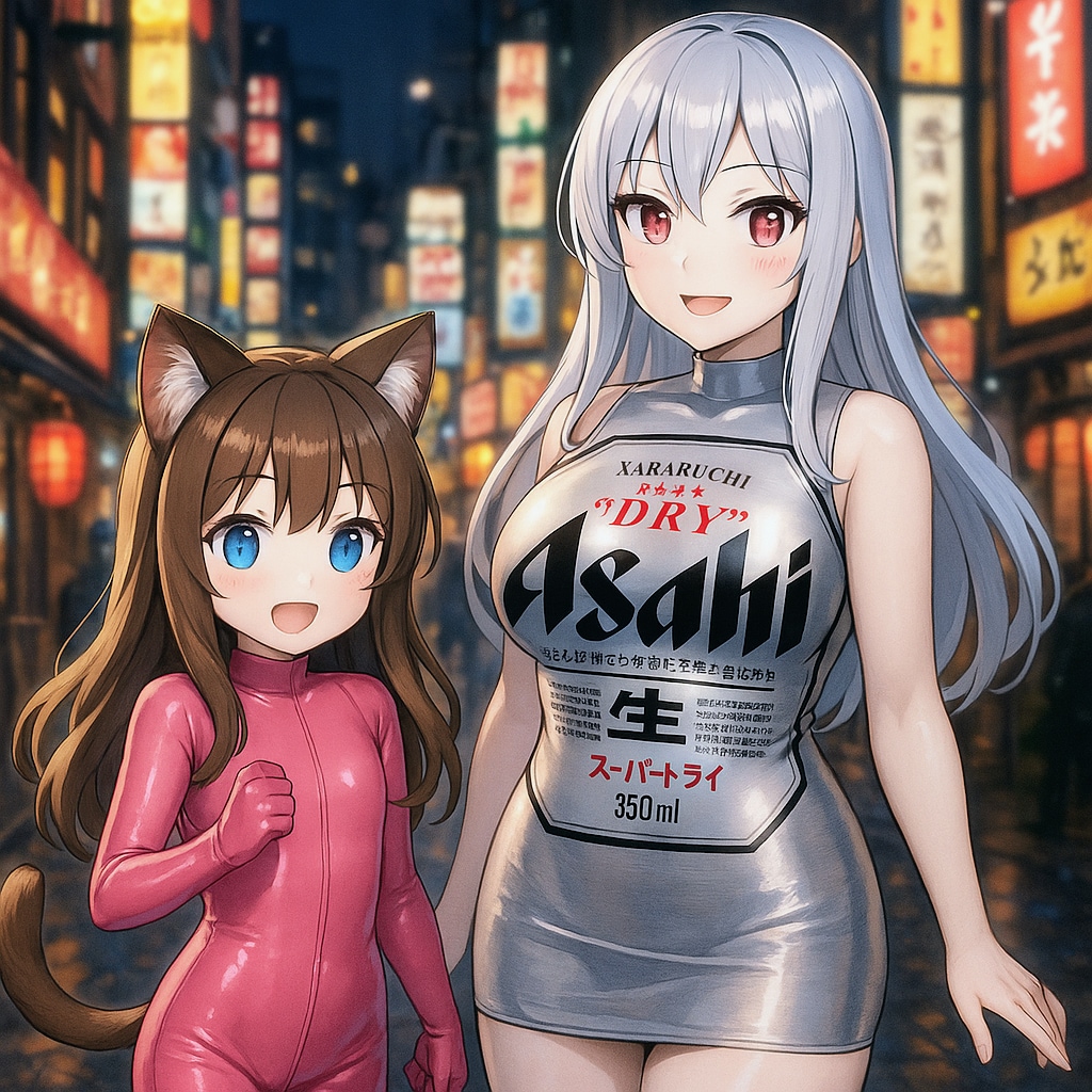 ラバースーツで怪盗な小さな女の子