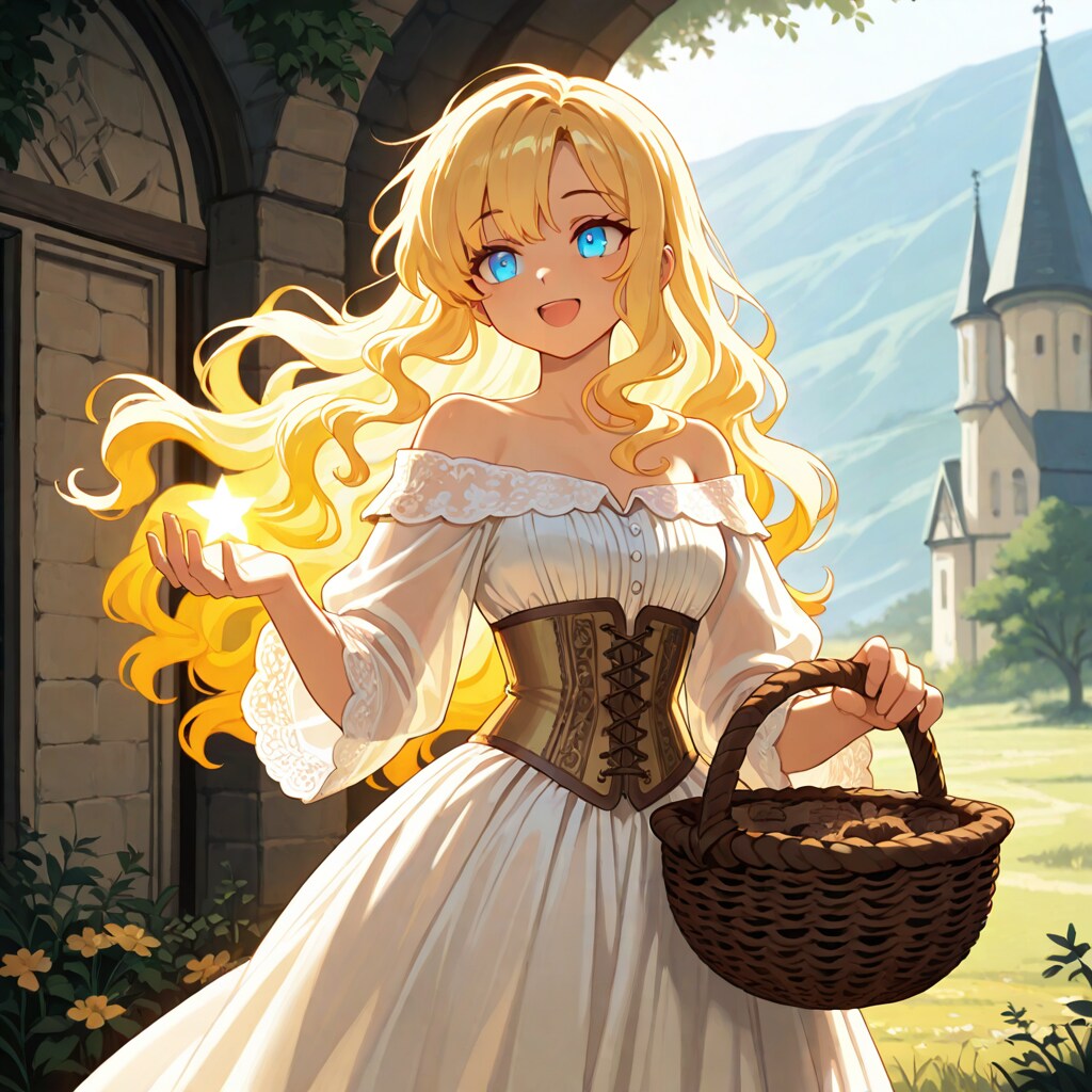 健やかなブロンド少女