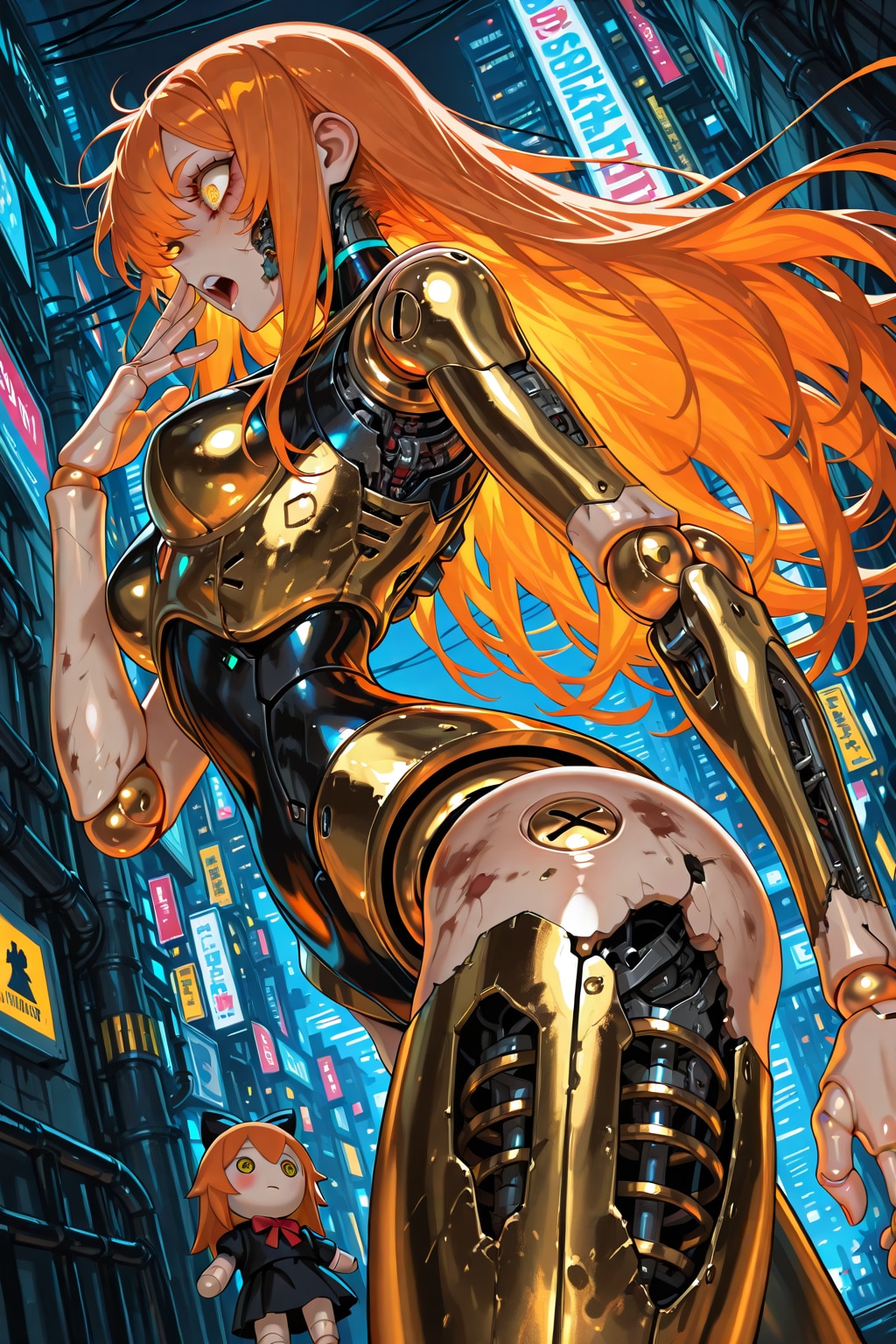 ちちぷい生成メカ娘　剥がれたメッキ1