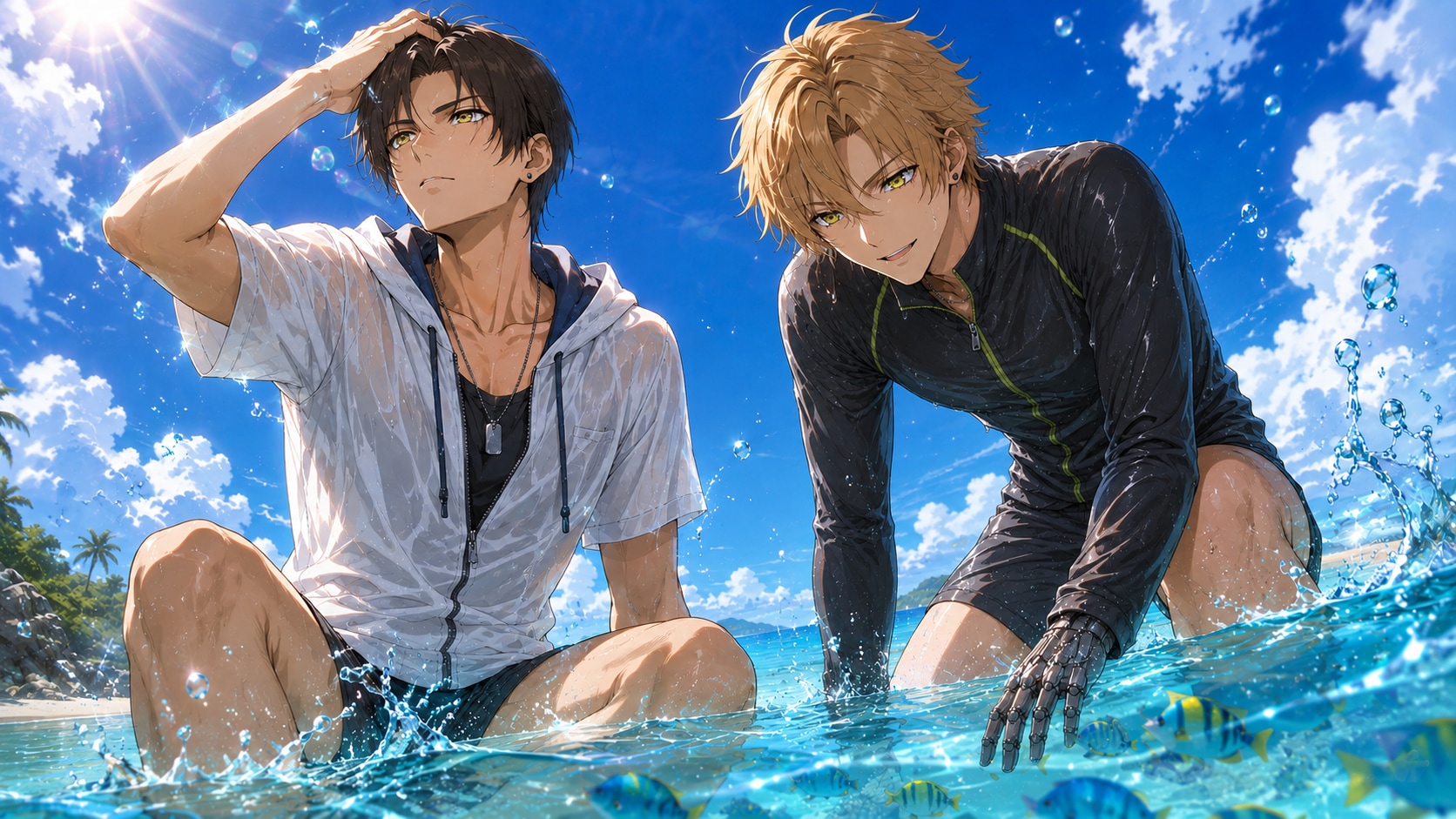 海デート
