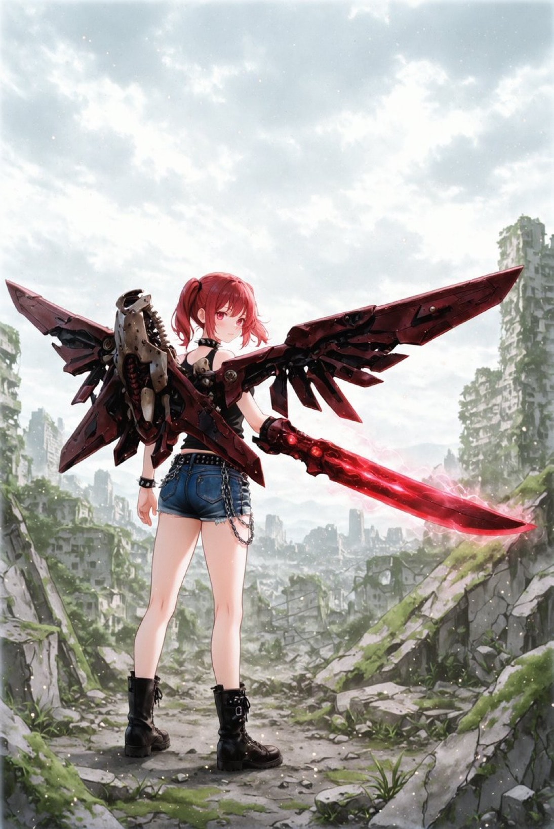 儚翼の終末兵装 弐号機：紅閃 | の人気AIイラスト・グラビア
