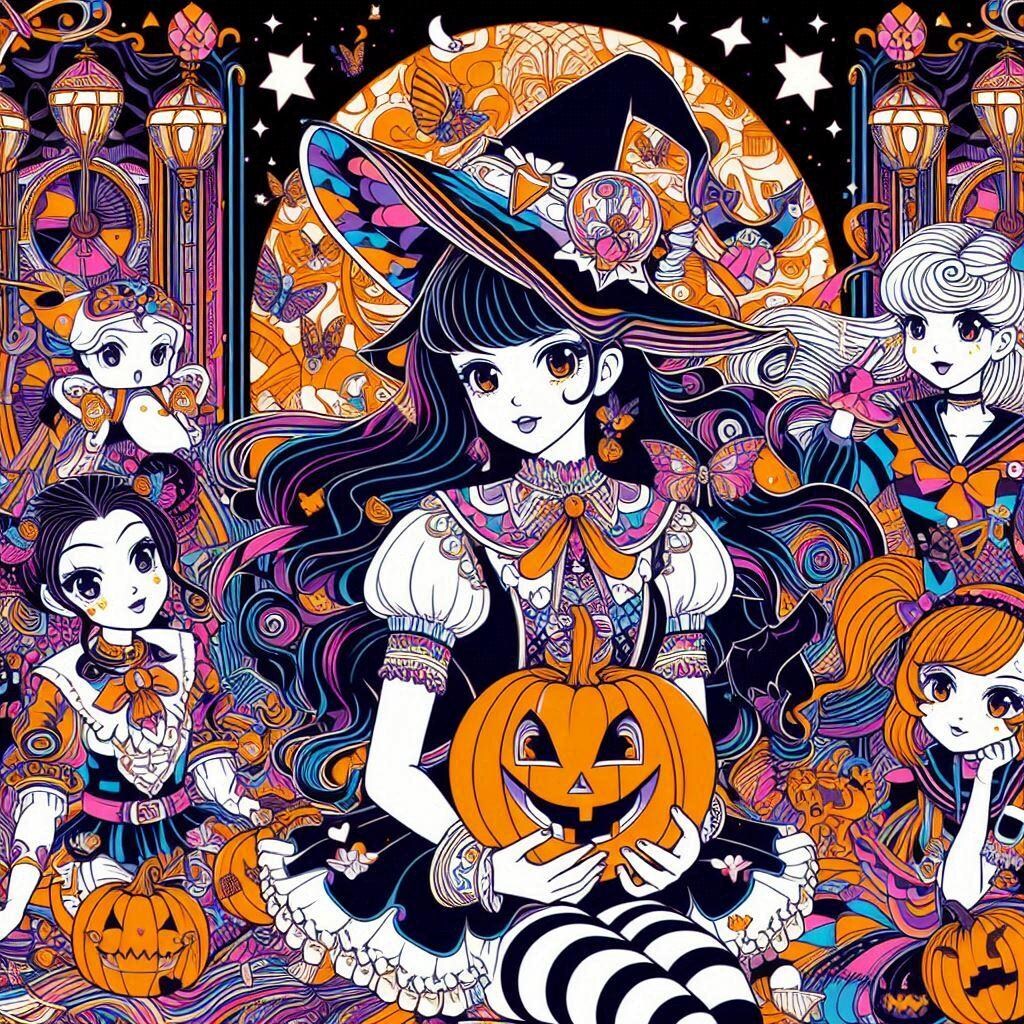 魔法少女のハロウィンパーティー