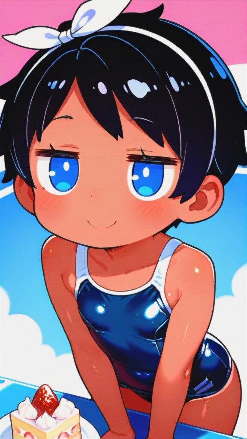 スク水とケーキとおまけ