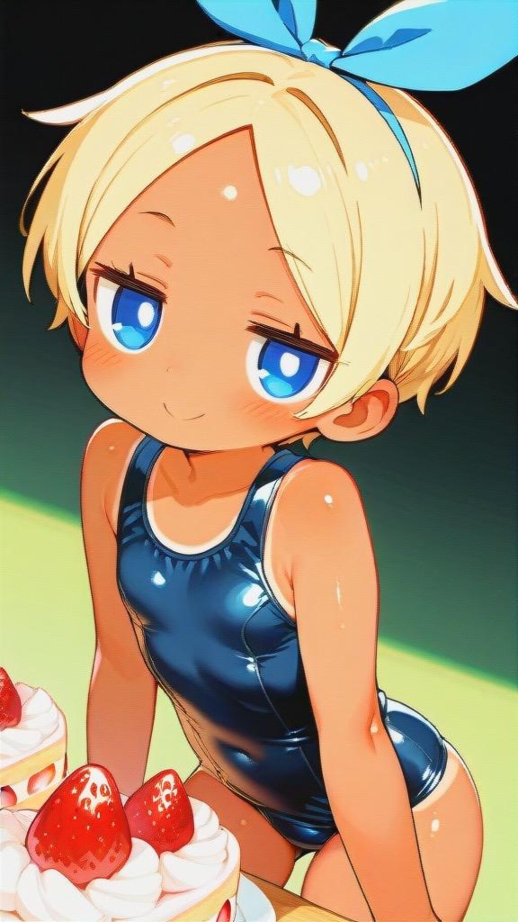 スク水とケーキとおまけ