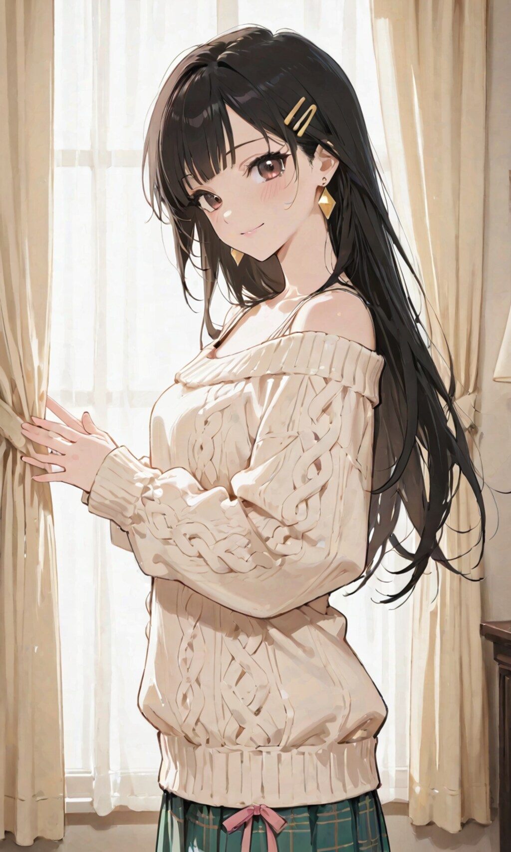 オフショル女子