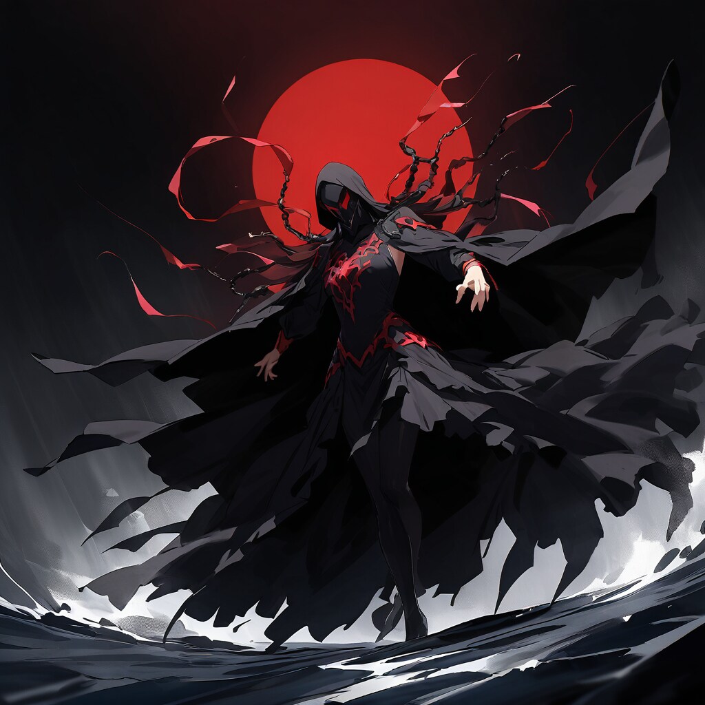 黒い闇の中 物の怪がダンス 暗闇の奥で 物の怪のダンス | の人気AIイラスト・グラビア