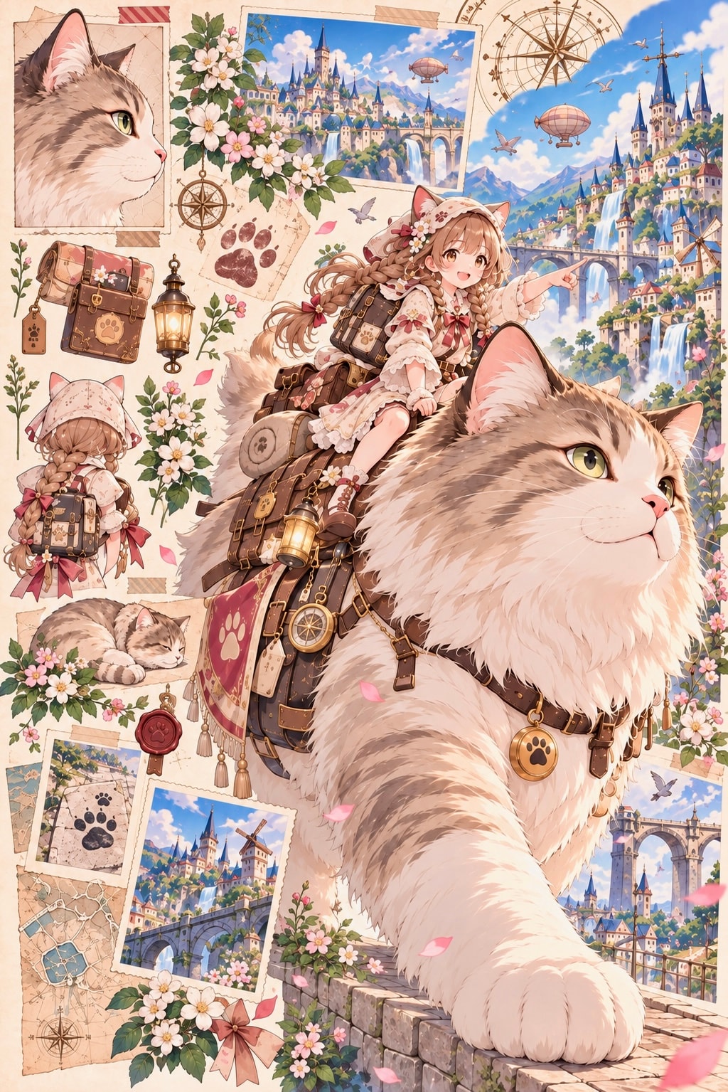 次の目的地も猫まかせ | の人気AIイラスト・グラビア