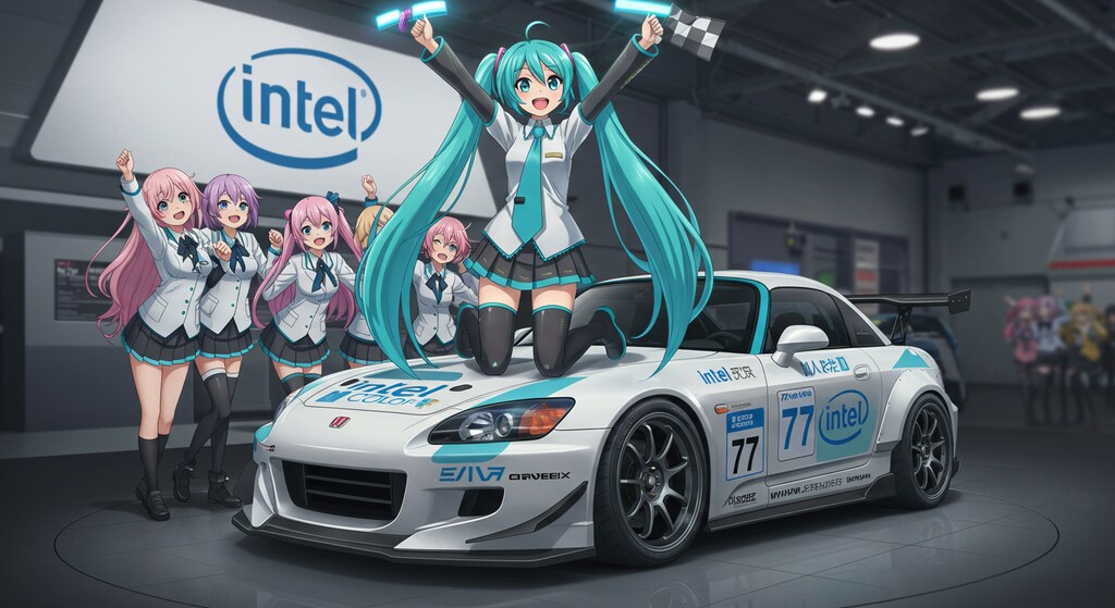 初音ミクとIntelS2000