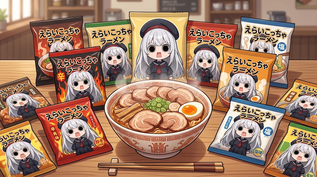摩訶不思議食堂のえらいこっちゃ嬢印即席ラーメン食べ放題プランエンドレスディナーコース付き