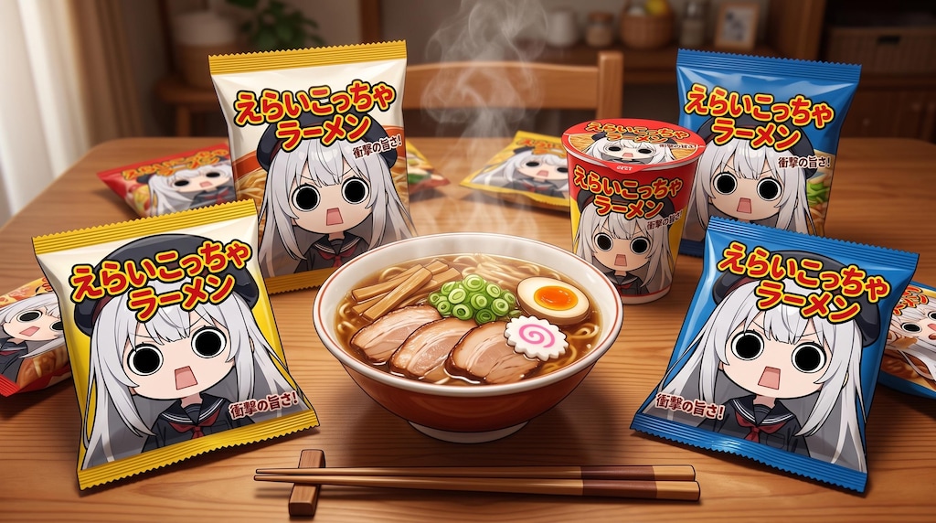 摩訶不思議食堂のえらいこっちゃ嬢印即席ラーメン食べ放題プランエンドレスディナーコース付き