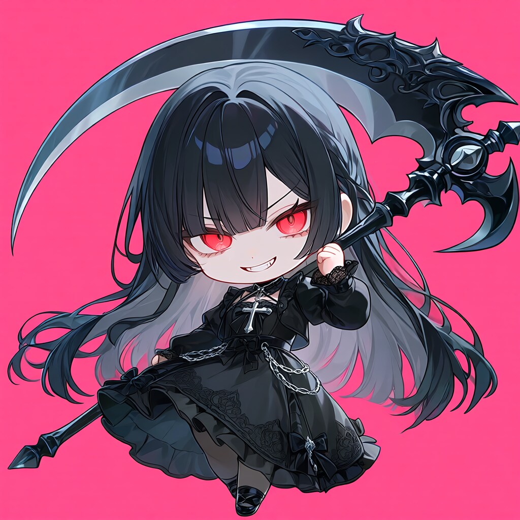ゴスロリデフォルメ死神姫 | の人気AIイラスト・グラビア
