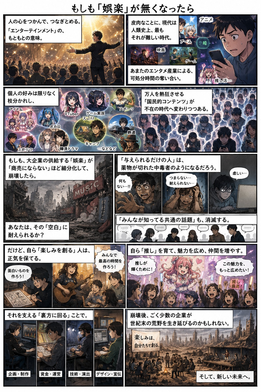 もしも「娯楽」が無くなったら