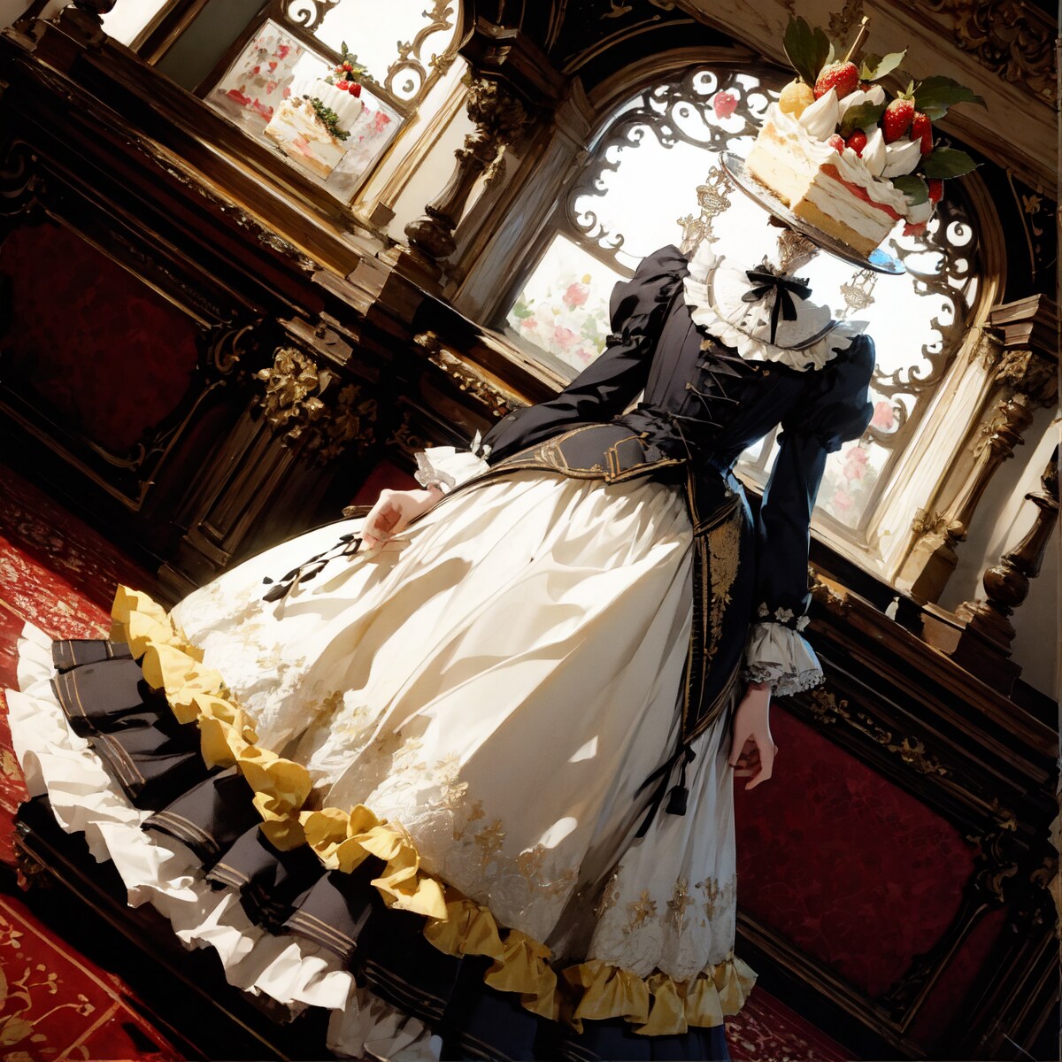 ケーキ頭お嬢様 | の人気AIイラスト・グラビア