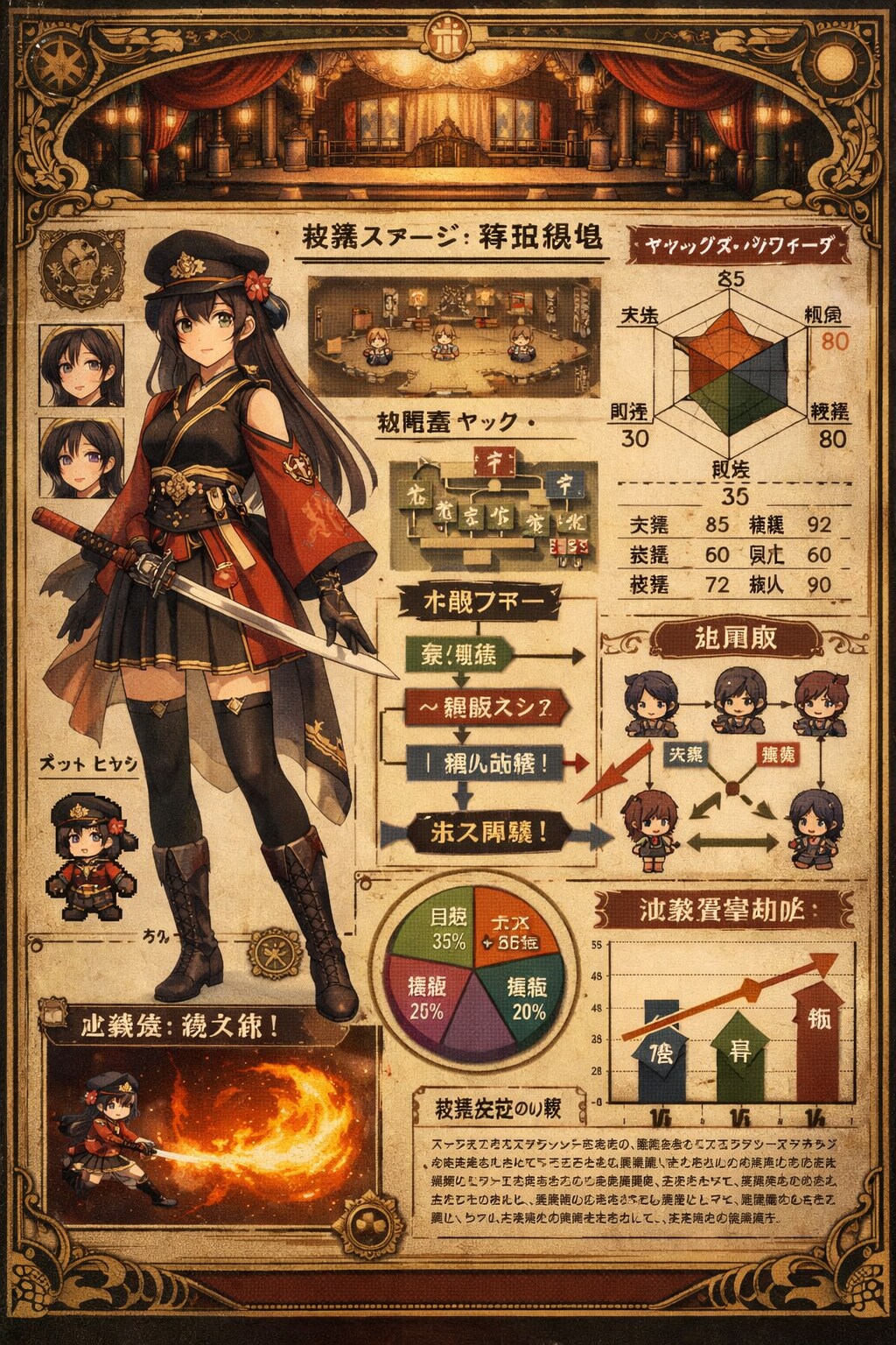 大正時代と蒸気機関のイメージの、