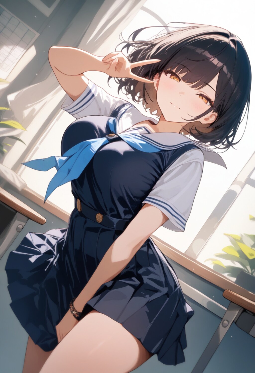 ワンピースタイプのセーラー服