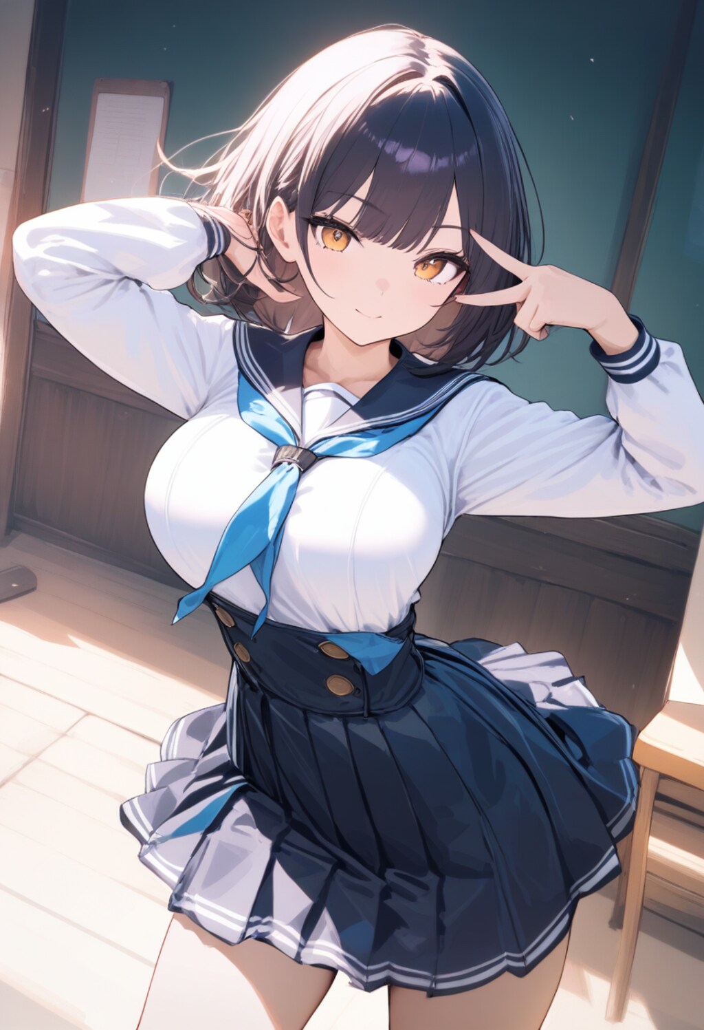 ワンピースタイプのセーラー服