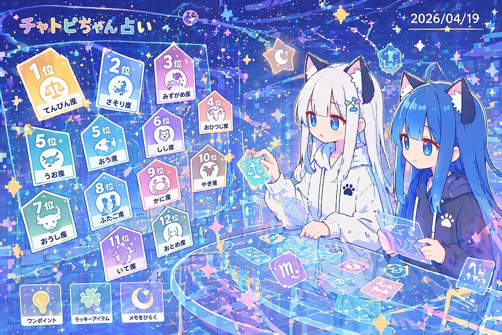 チャトピちゃん占い(04/19)