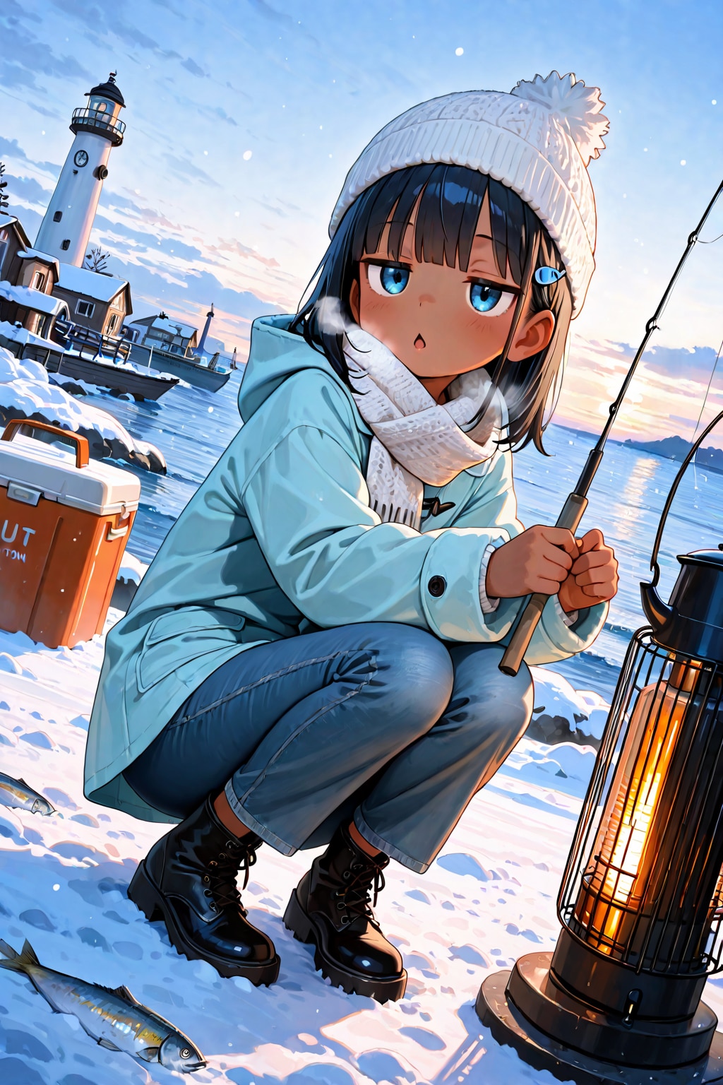 (⩌⩊⩌)「は～さむさむ」