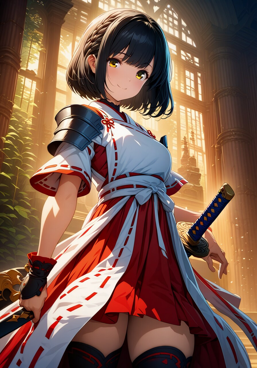 巫女剣士 | の人気AIイラスト・グラビア