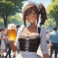 地ビールの日にちなんで、褐色肌のディアンドル娘 9枚目