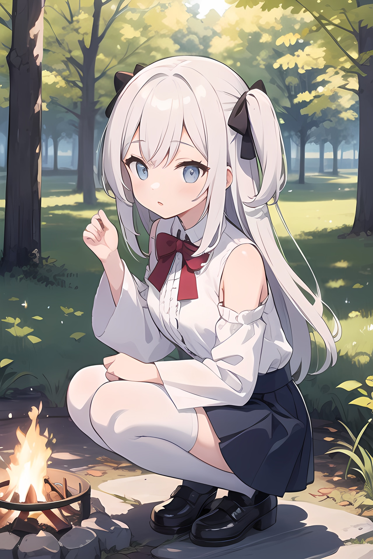 焚き火 | の人気AIイラスト・グラビア