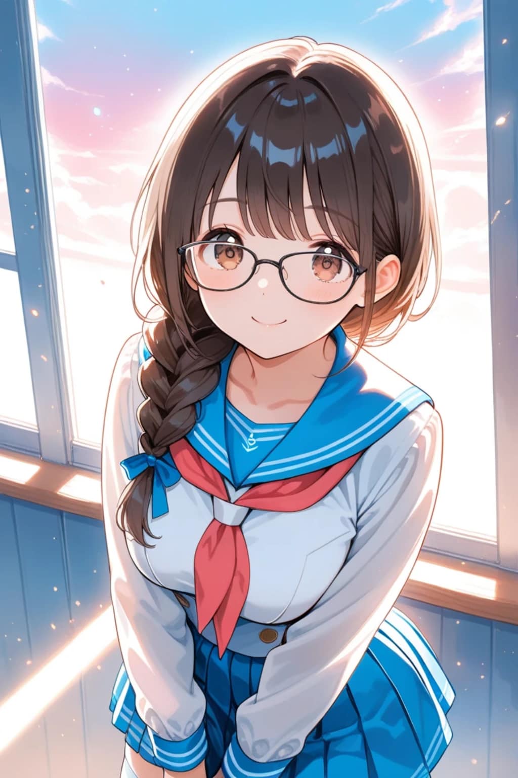 三つ編み(一本)