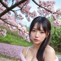 お花見女子 2枚目