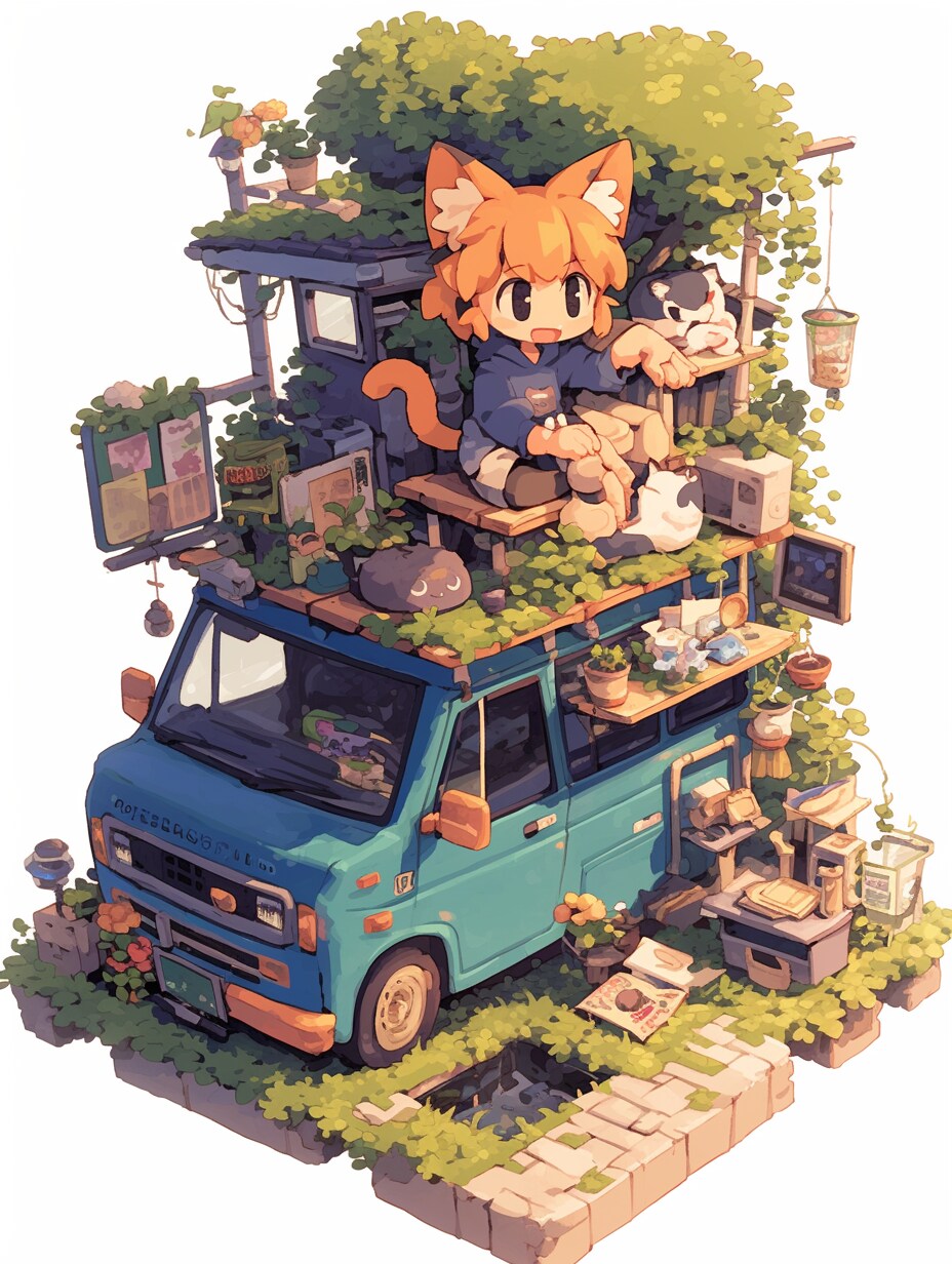 猫車。